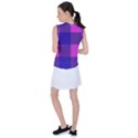 Blue And Pink Buffalo Plaid Check Squares Pattern Women s Sleeveless Sports Top View2