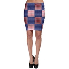 Red White Blue Stars And Stripes Bodycon Skirt by yoursparklingshop