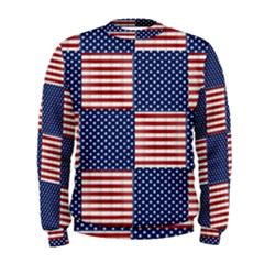 Red White Blue Stars And Stripes Men s Sweatshirt