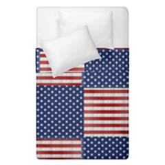 Red White Blue Stars And Stripes Duvet Cover Double Side (single Size) by yoursparklingshop