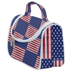 Red White Blue Stars And Stripes Satchel Handbag by yoursparklingshop