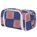 Red White Blue Stars And Stripes Toiletries Pouch View1