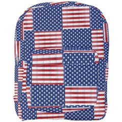 Red White Blue Stars And Stripes Full Print Backpack by yoursparklingshop