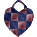 Red White Blue Stars And Stripes Giant Heart Shaped Tote View1