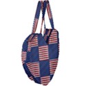 Red White Blue Stars And Stripes Giant Heart Shaped Tote View4