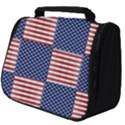 Red White Blue Stars And Stripes Full Print Travel Pouch (Big) View1