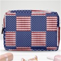 Red White Blue Stars And Stripes Make Up Pouch (Medium) View1