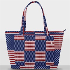 Red White Blue Stars And Stripes Back Pocket Shoulder Bag  by yoursparklingshop