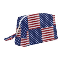 Red White Blue Stars And Stripes Wristlet Pouch Bag (medium) by yoursparklingshop