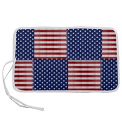 Red White Blue Stars And Stripes Pen Storage Case (m) by yoursparklingshop