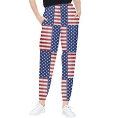 Red White Blue Stars And Stripes Tapered Pants