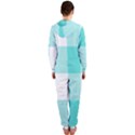 Turquoise And White Buffalo Check Hooded Jumpsuit (Ladies)  View2