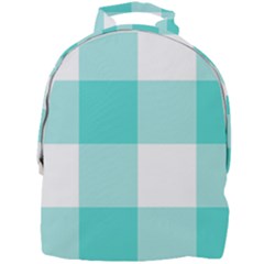 Turquoise And White Buffalo Check Mini Full Print Backpack by yoursparklingshop