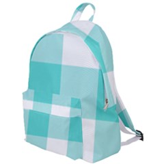 Turquoise And White Buffalo Check The Plain Backpack by yoursparklingshop