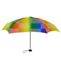 LGBT Rainbow Buffalo Check LGBTQ Pride Squares Pattern Mini Folding Umbrellas View3