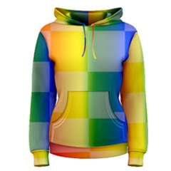 Lgbt Rainbow Buffalo Check Lgbtq Pride Squares Pattern Women s Pullover Hoodie