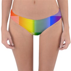 Lgbt Rainbow Buffalo Check Lgbtq Pride Squares Pattern Reversible Hipster Bikini Bottoms by yoursparklingshop