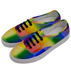 Lgbt Rainbow Buffalo Check Lgbtq Pride Squares Pattern Men s Classic Low Top Sneakers by yoursparklingshop