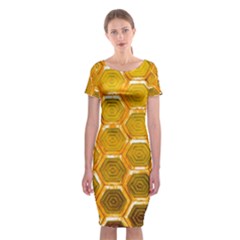 Hexagon Windows Classic Short Sleeve Midi Dress by essentialimage