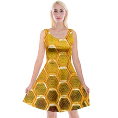 Hexagon Windows Reversible Velvet Sleeveless Dress by essentialimage