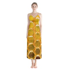 Hexagon Windows Button Up Chiffon Maxi Dress by essentialimage