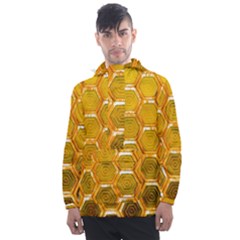 Hexagon Windows Men s Front Pocket Pullover Windbreaker