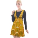 Hexagon Windows Plunge Pinafore Velour Dress View1