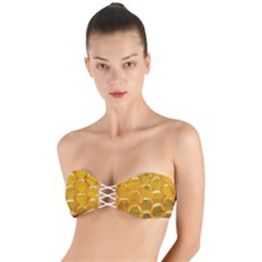 Hexagon Windows Twist Bandeau Bikini Top by essentialimage