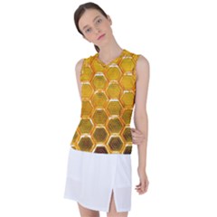 Hexagon Windows Women s Sleeveless Sports Top by essentialimage