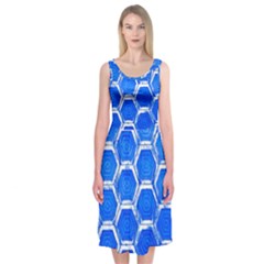 Hexagon Windows Midi Sleeveless Dress by essentialimage