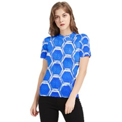 Hexagon Windows Women s Short Sleeve Rash Guard by essentialimage