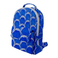 Hexagon Windows Flap Pocket Backpack (large) by essentialimage