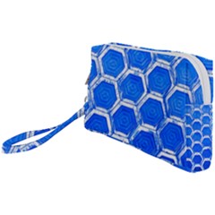 Hexagon Windows Wristlet Pouch Bag (small) by essentialimage