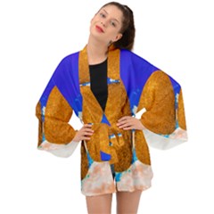 Two Hearts Long Sleeve Kimono by essentialimage