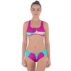 Two Hearts Criss Cross Bikini Set by essentialimage