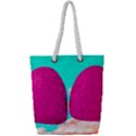 Two Hearts Full Print Rope Handle Tote (Small) View1