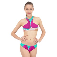 Two Hearts High Neck Bikini Set by essentialimage