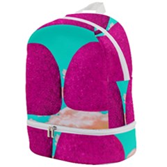 Two Hearts Zip Bottom Backpack by essentialimage