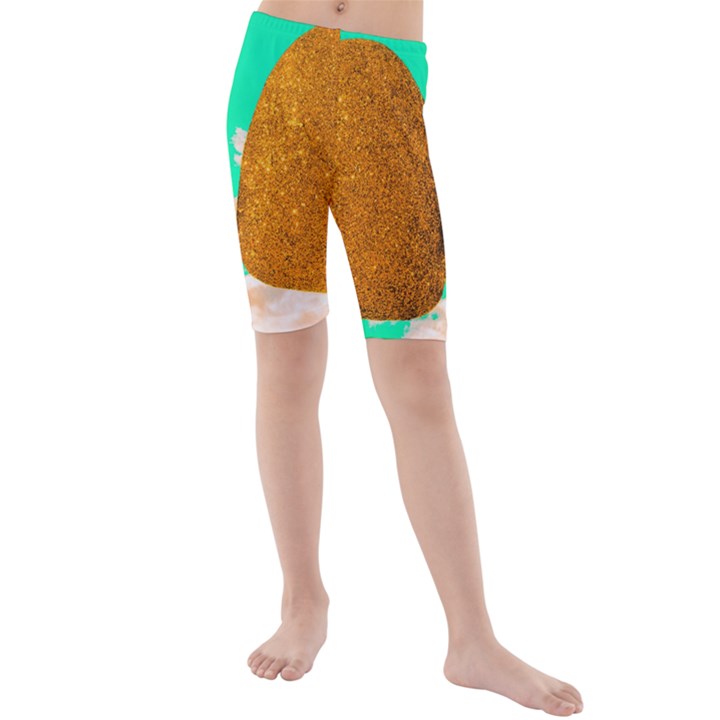 Two Hearts Kids  Mid Length Swim Shorts