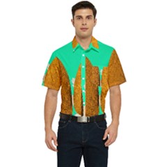 Two Hearts Men s Short Sleeve Pocket Shirt 