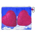 Two Hearts Canvas Cosmetic Bag (XXL) View2