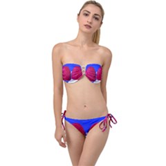 Two Hearts Twist Bandeau Bikini Set by essentialimage