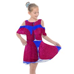 Two Hearts Kids  Shoulder Cutout Chiffon Dress by essentialimage