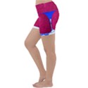 Two Hearts Lightweight Velour Yoga Shorts View2