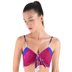 Two Hearts Woven Tie Front Bralet by essentialimage