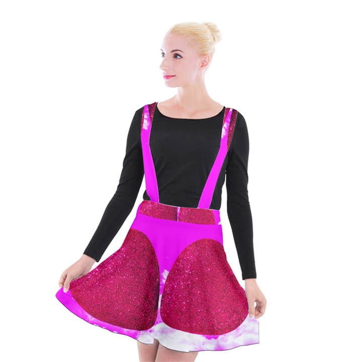 Two Hearts Suspender Skater Skirt