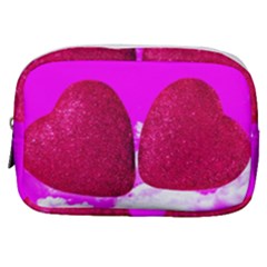 Two Hearts Make Up Pouch (small) by essentialimage