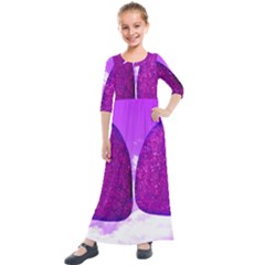 Two Hearts Kids  Quarter Sleeve Maxi Dress by essentialimage