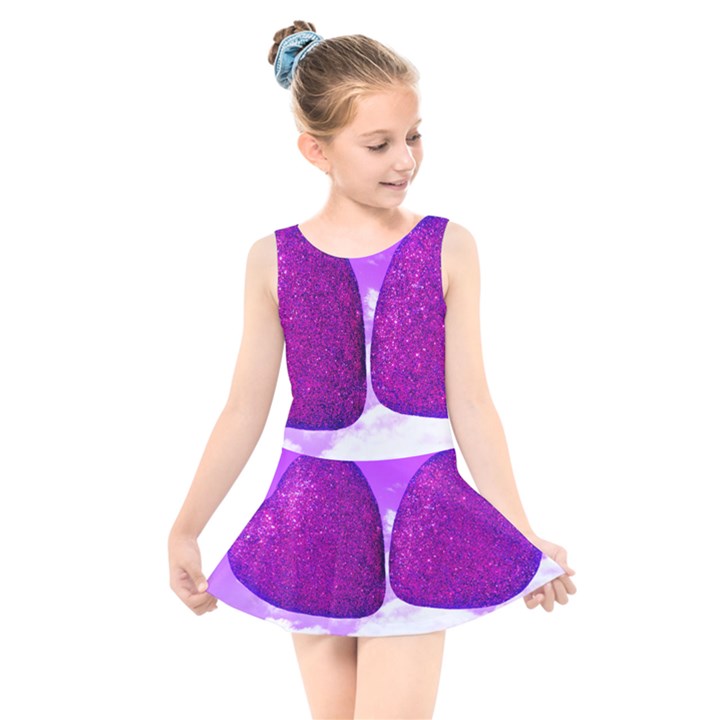 Two Hearts Kids  Skater Dress Swimsuit