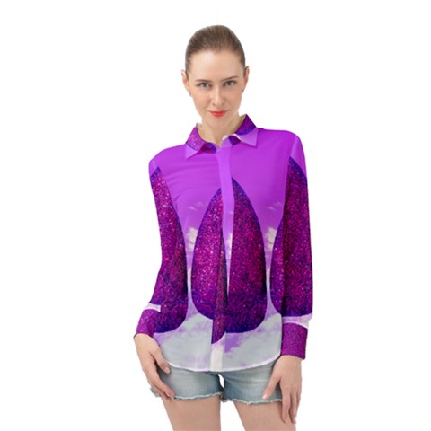 Two Hearts Long Sleeve Chiffon Shirt by essentialimage